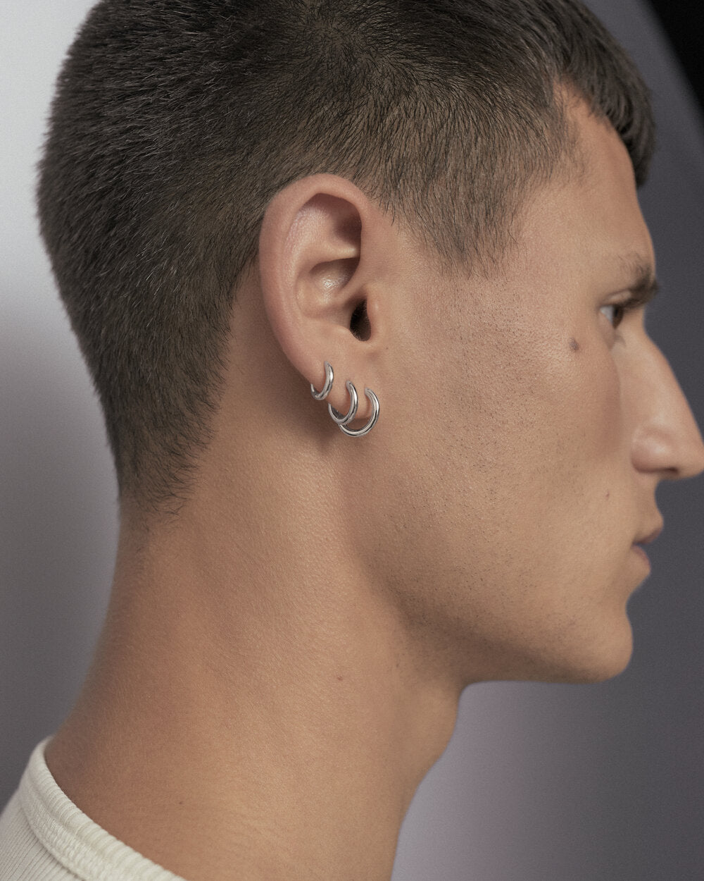 Marco huggie ørering, sølv - 8 mm.